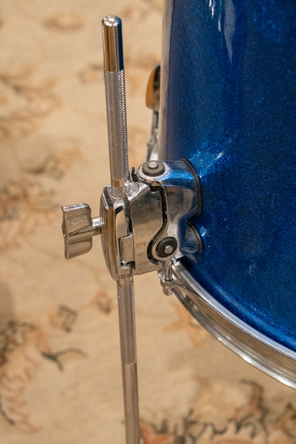 Ludwig 12/15/18" Mixed Era Drum Set - 1960s Blue Sparkle