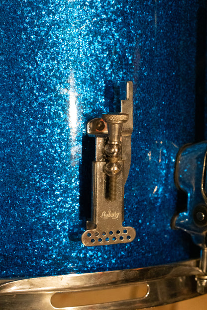 Ludwig 12/15/18" Mixed Era Drum Set - 1960s Blue Sparkle