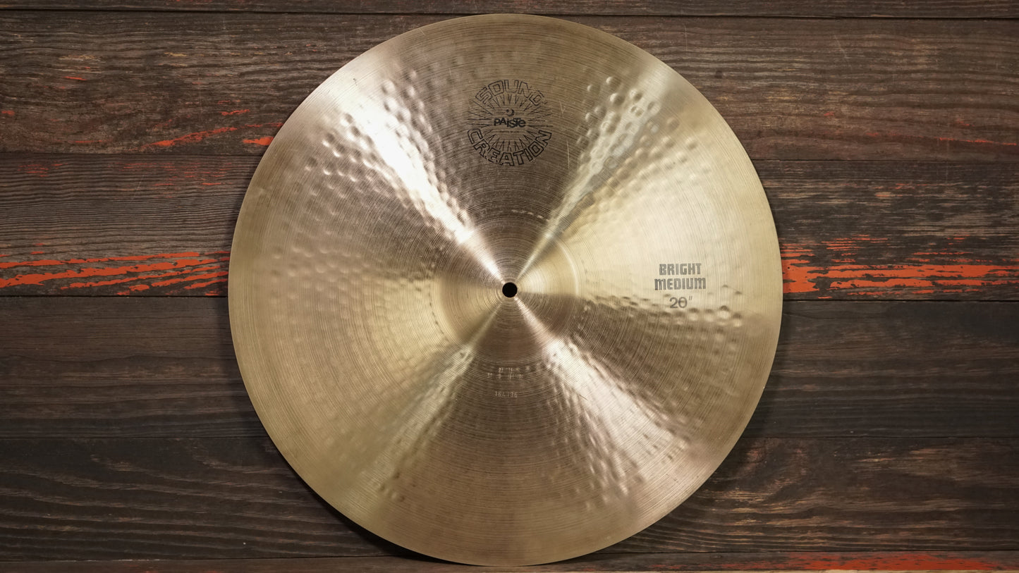 Paiste 20" Sound Creation Bright Medium Ride Cymbal - 2528g