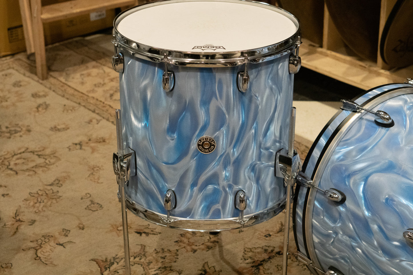 Gretsch 12/14/18" Catalina Club Drum Set - Blue Satin Flame