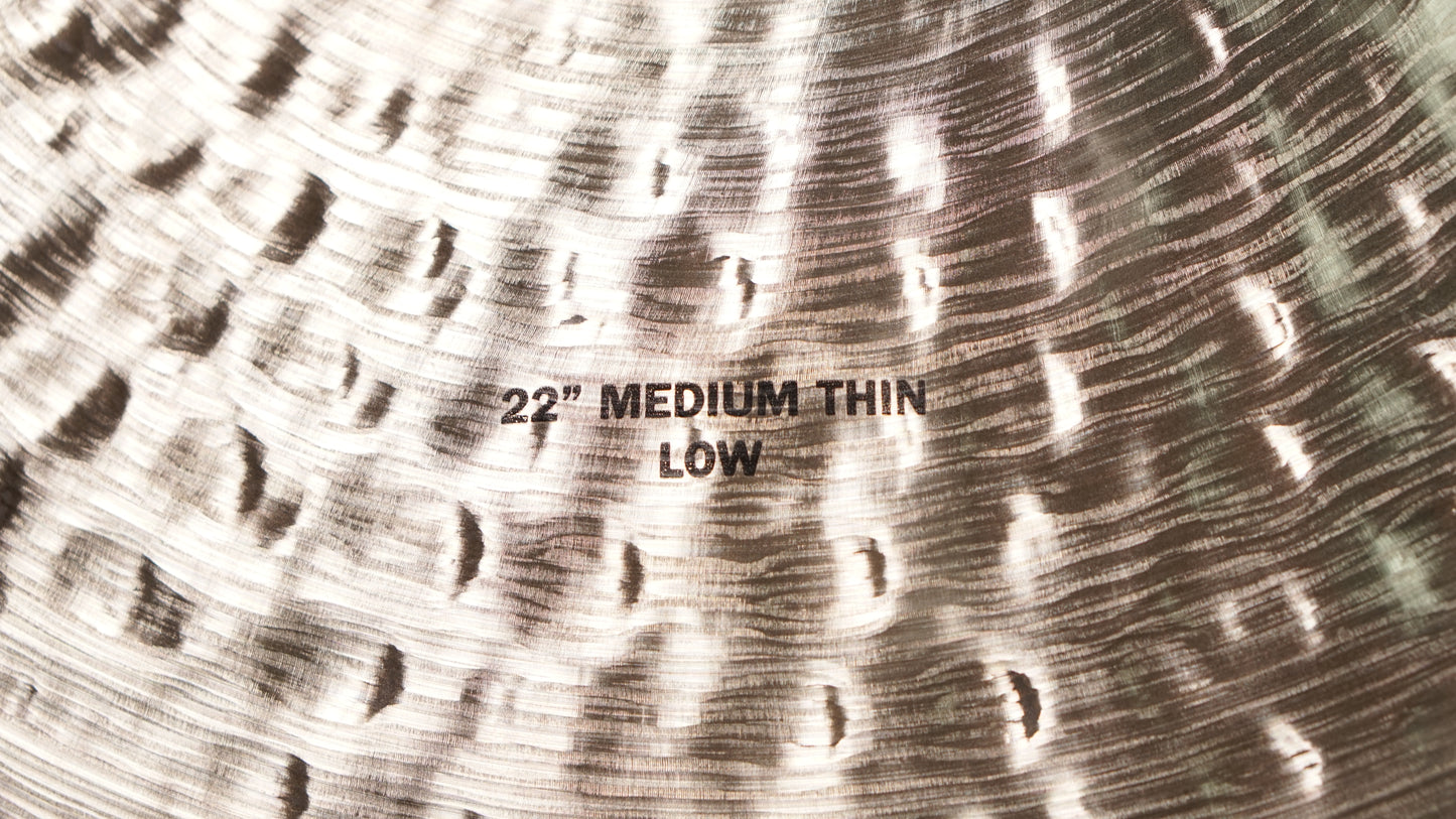 Zildjian 22" K. Constantinople Medium Thin Low Ride Cymbal - 2372g