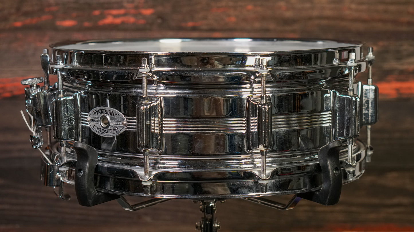 Rogers 5x14" Dynasonic Chrome-Over-Brass Snare Drum - 1960s (5-Line)
