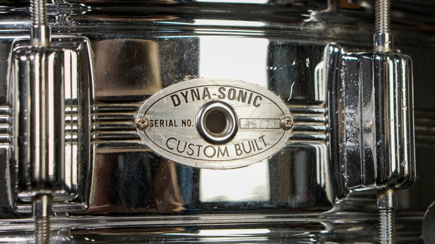 Rogers 5x14" Dynasonic Chrome-Over-Brass Snare Drum - 1960s (5-Line)