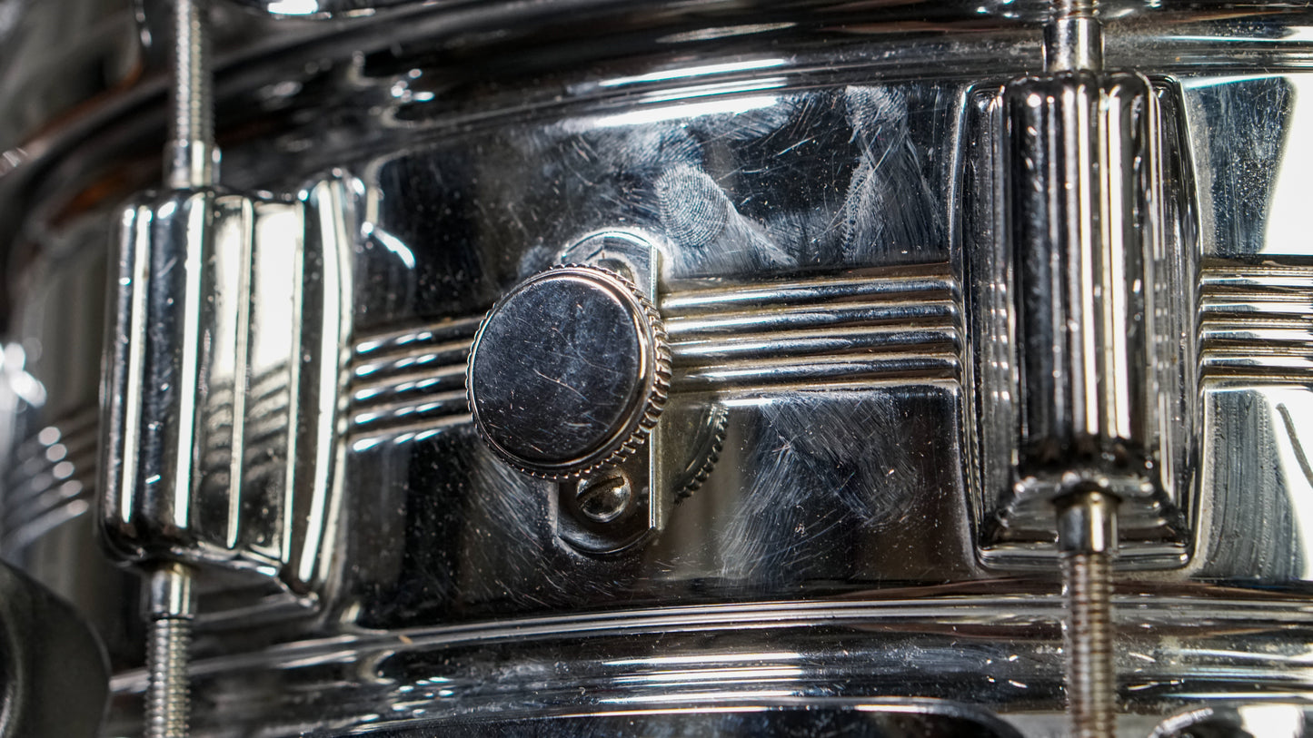Rogers 5x14" Dynasonic Chrome-Over-Brass Snare Drum - 1960s (5-Line)
