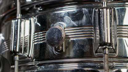 Rogers 5x14" Dynasonic Chrome-Over-Brass Snare Drum - 1960s (5-Line)