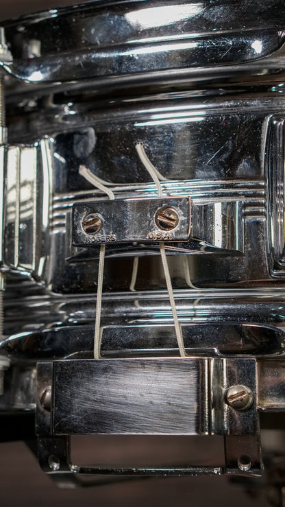 Rogers 5x14" Dynasonic Chrome-Over-Brass Snare Drum - 1960s (5-Line)