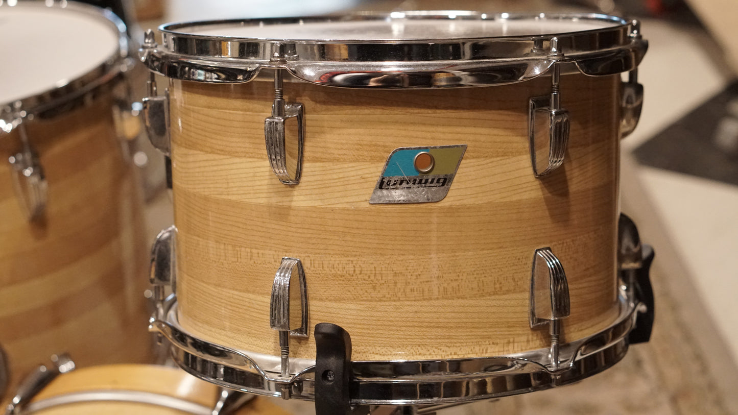 Ludwig 12/13/14/16/18" Drum Set - 1970s Jazzette Butcher Block