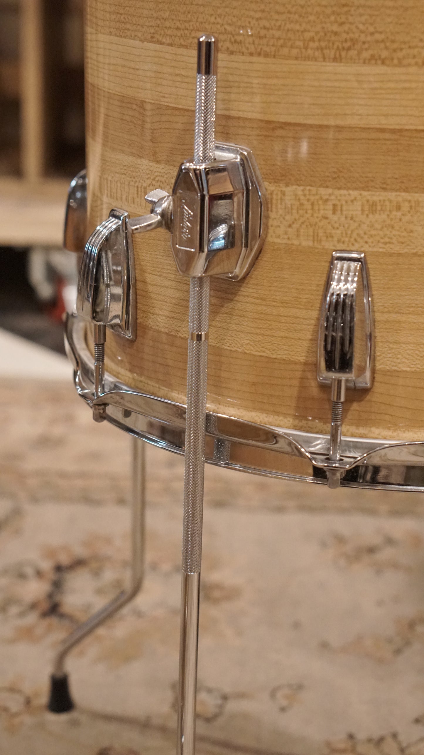Ludwig 12/13/14/16/18" Drum Set - 1970s Jazzette Butcher Block