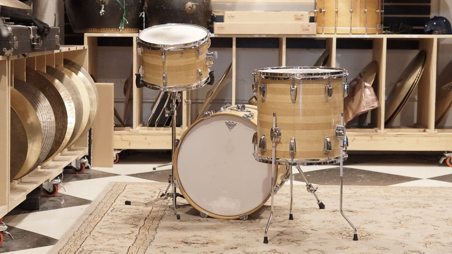 Ludwig 12/13/14/16/18" Drum Set - 1970s Jazzette Butcher Block