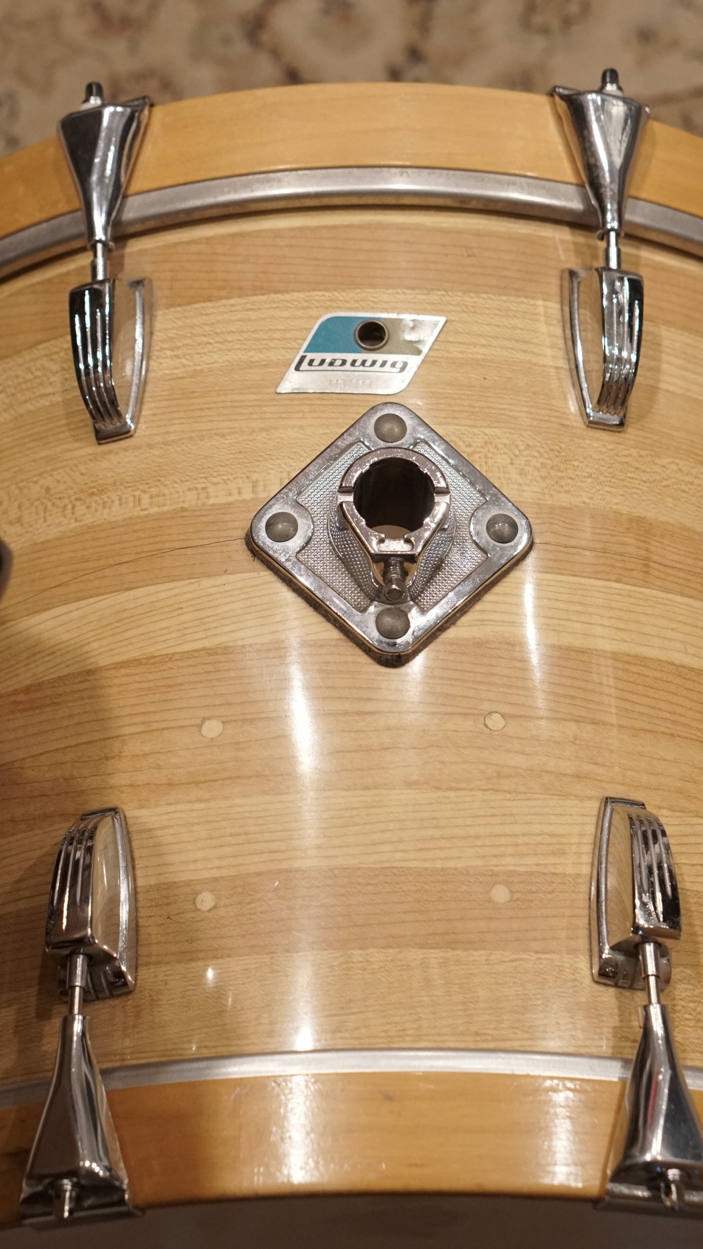 Ludwig 12/13/14/16/18" Drum Set - 1970s Jazzette Butcher Block