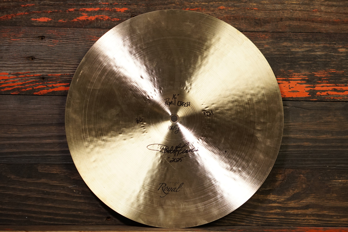 Royal Cymbals 16" Cymbal Craftsman Royal Crash - 1065g