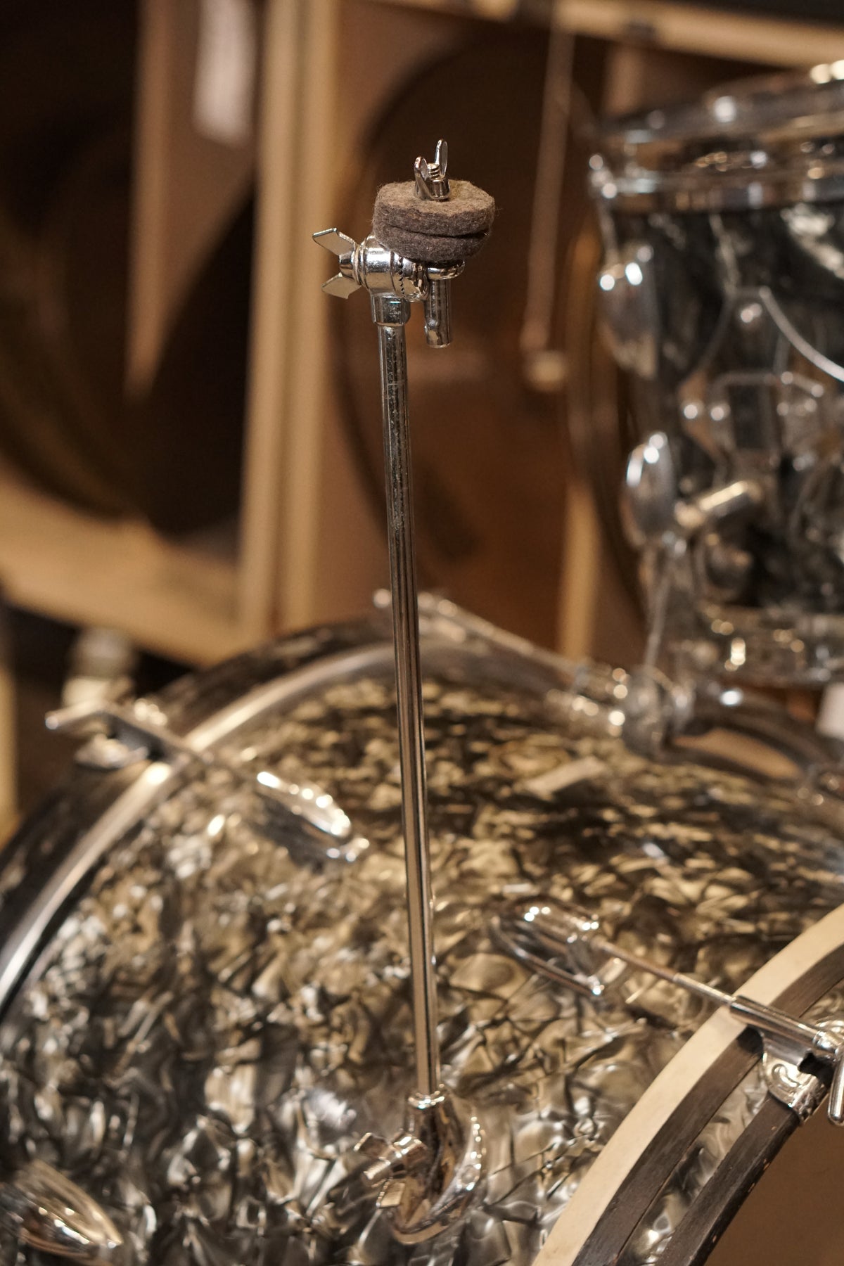 MIJ 13/16/20/5x14" Drum Set - 1960s Black Diamond Pearl