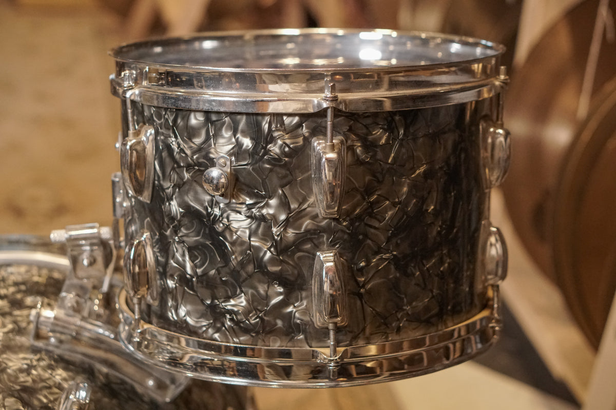 MIJ 13/16/20/5x14" Drum Set - 1960s Black Diamond Pearl