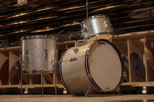 Ludwig 12/14/20" Club Date Drum Set - 1960s Sparkling Silver Pearl