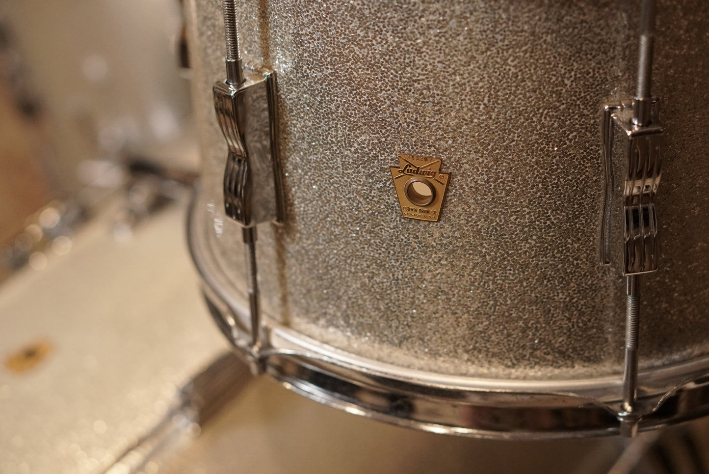Ludwig 12/14/20" Club Date Drum Set - 1960s Sparkling Silver Pearl