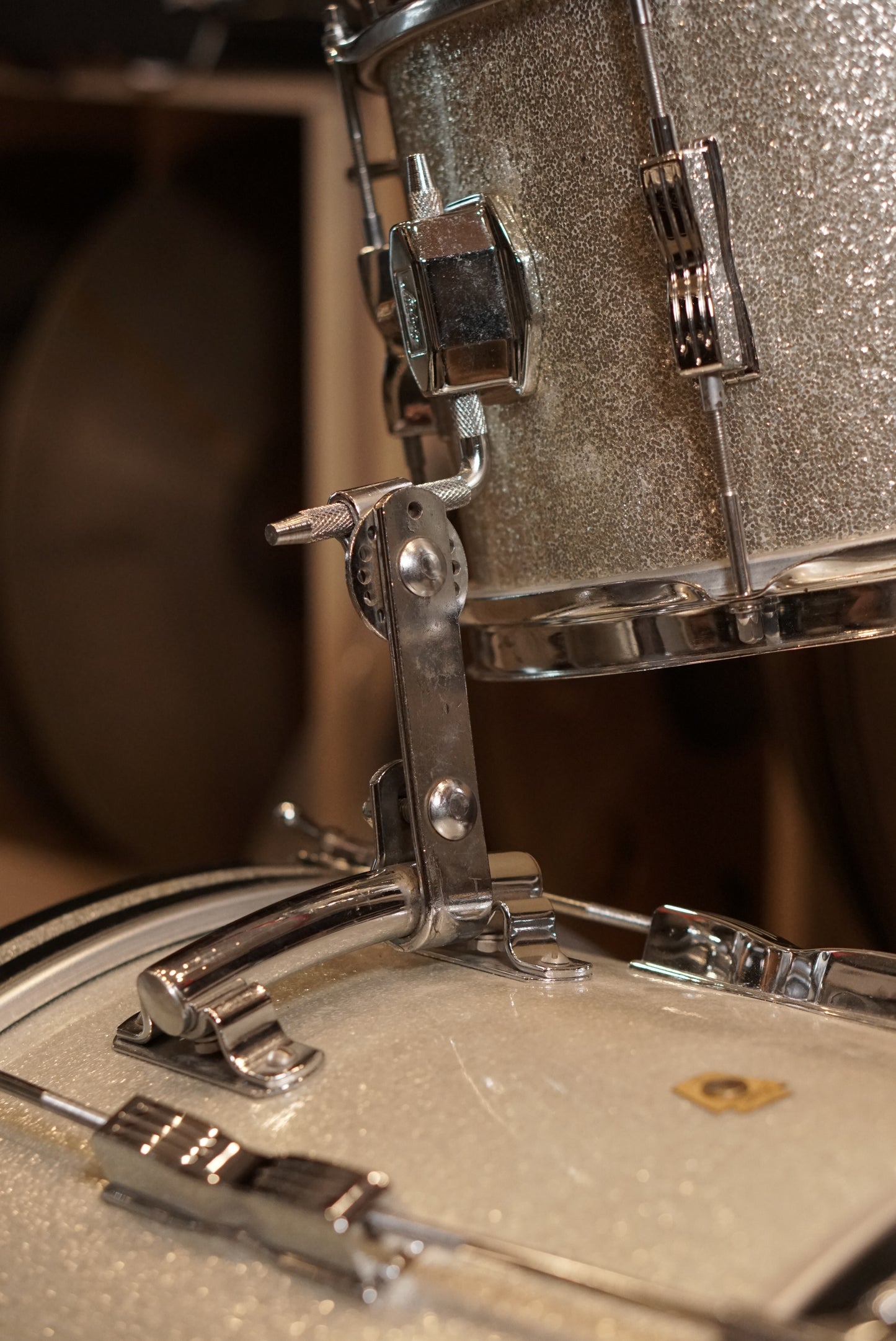 Ludwig 12/14/20" Club Date Drum Set - 1960s Sparkling Silver Pearl