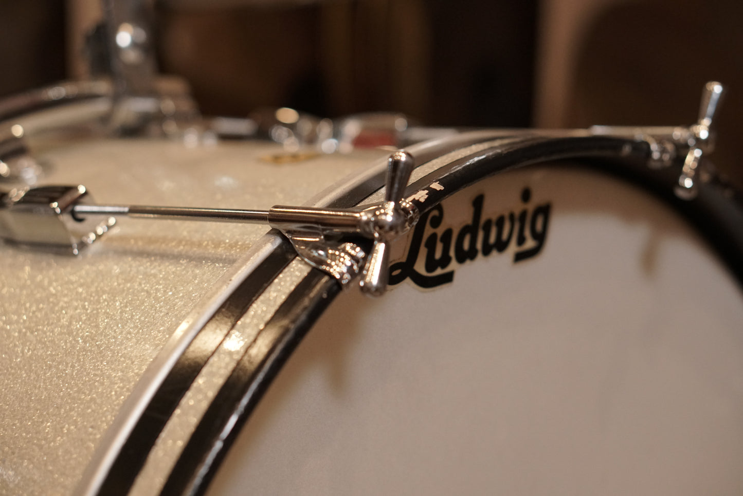 Ludwig 12/14/20" Club Date Drum Set - 1960s Sparkling Silver Pearl