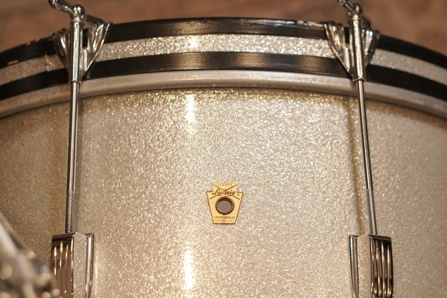 Ludwig 12/14/20" Club Date Drum Set - 1960s Sparkling Silver Pearl