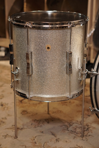 Ludwig 12/14/20" Club Date Drum Set - 1960s Sparkling Silver Pearl