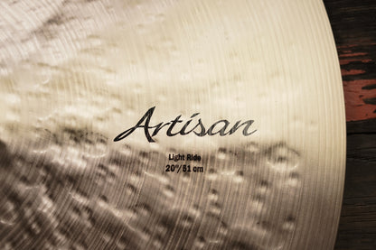 Sabian 20" Artisan Light Ride Cymbal - 2222g