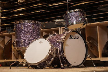 Rogers 12/14/18/5x14" Cleveland (Reissue) Drum Set - Purple Diamond Pearl
