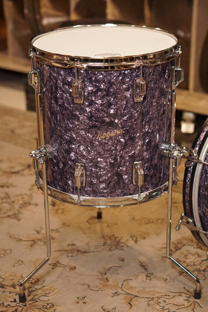 Rogers 12/14/18/5x14" Cleveland (Reissue) Drum Set - Purple Diamond Pearl