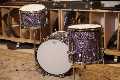 Rogers 12/14/18/5x14" Cleveland (Reissue) Drum Set - Purple Diamond Pearl