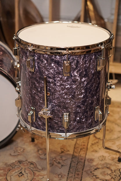 Rogers 12/14/18/5x14" Cleveland (Reissue) Drum Set - Purple Diamond Pearl