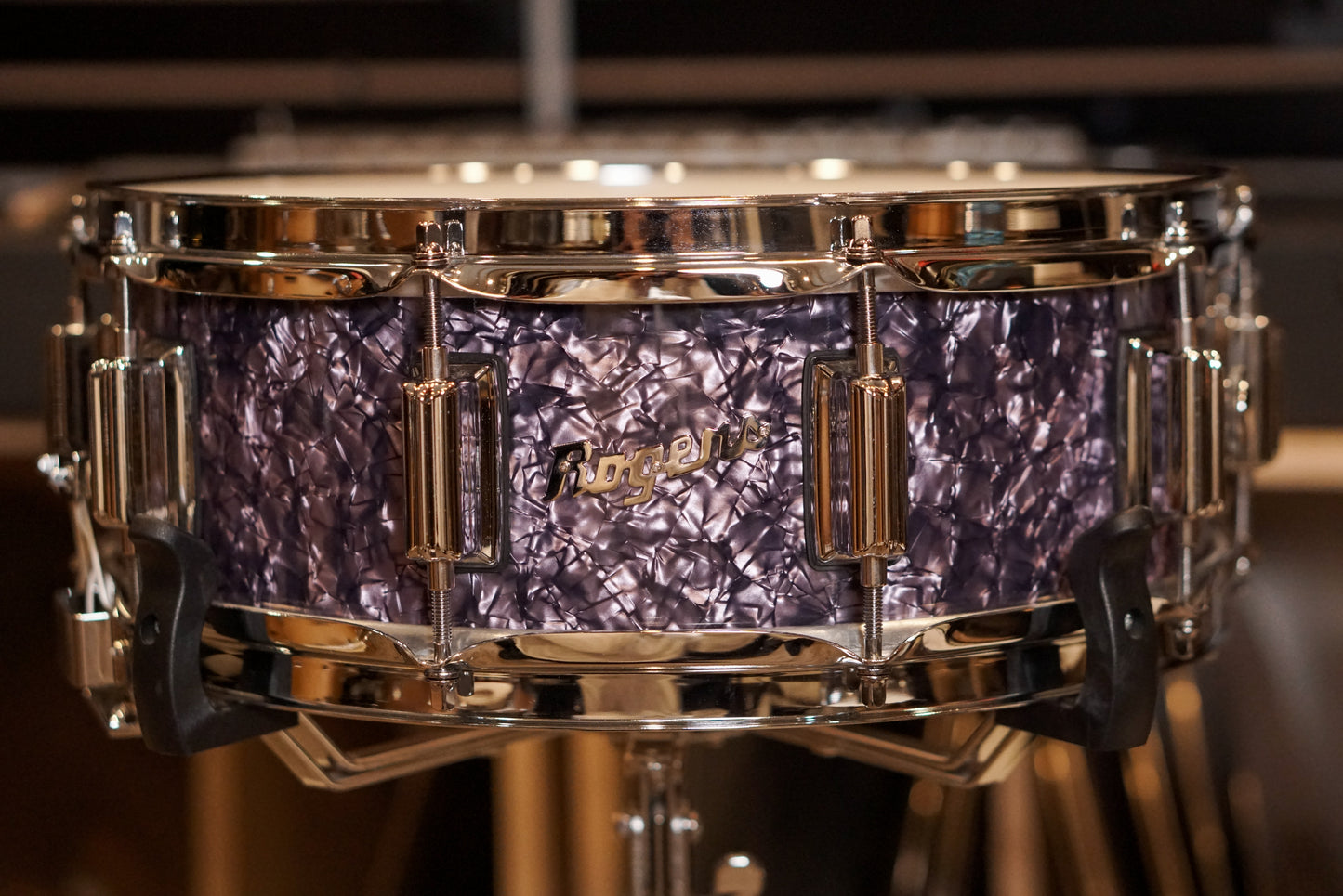 Rogers 12/14/18/5x14" Cleveland (Reissue) Drum Set - Purple Diamond Pearl