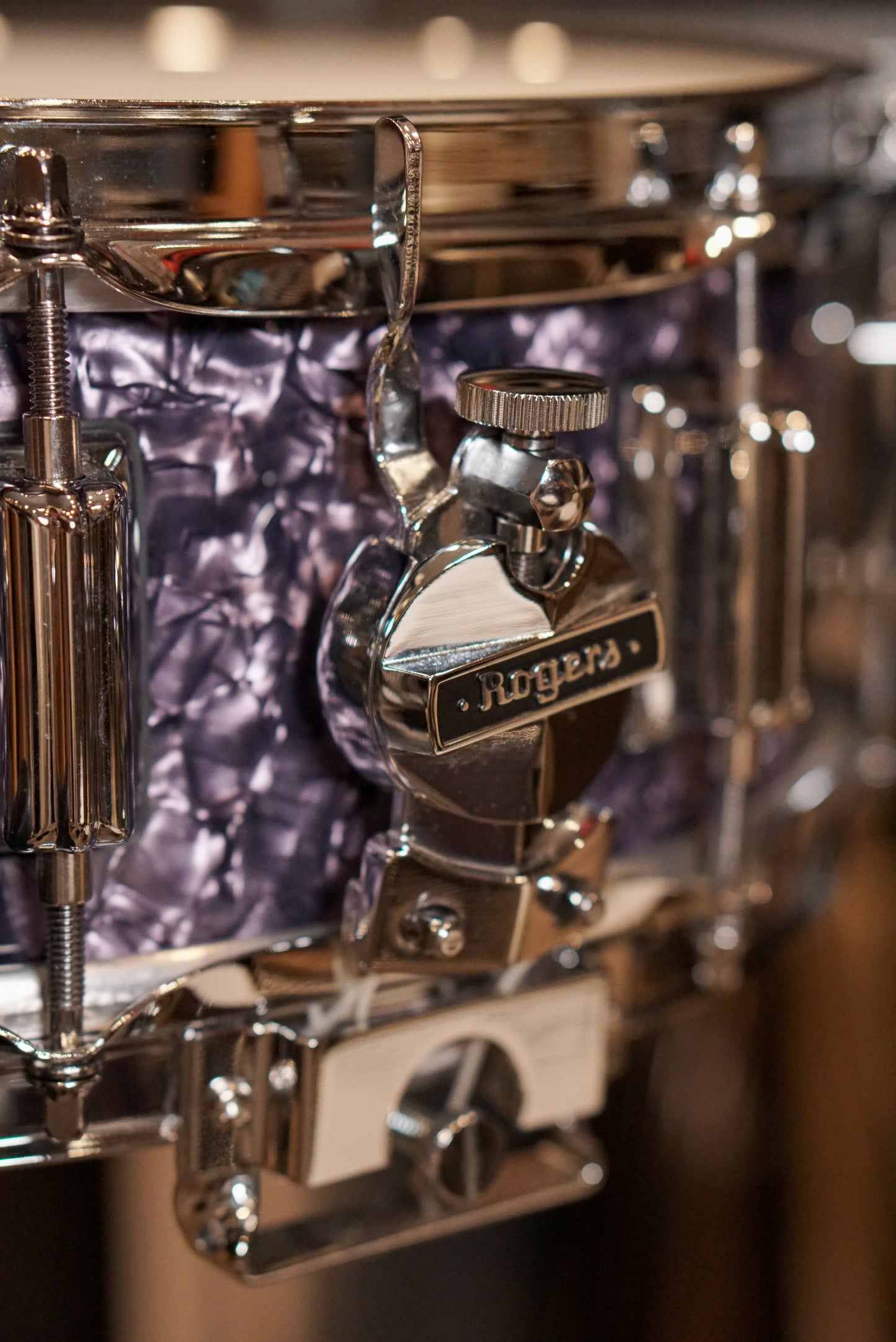 Rogers 12/14/18/5x14" Cleveland (Reissue) Drum Set - Purple Diamond Pearl