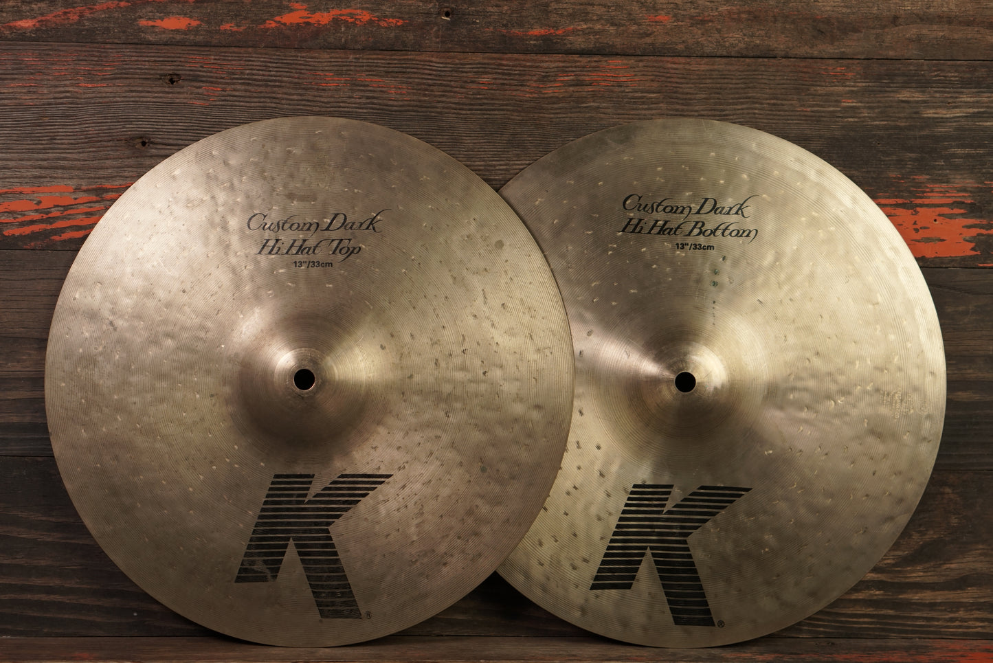 Zildjian 13" K. Custom Dark Hi-Hat Cymbals - 842/1014g - Owned by Al Foster