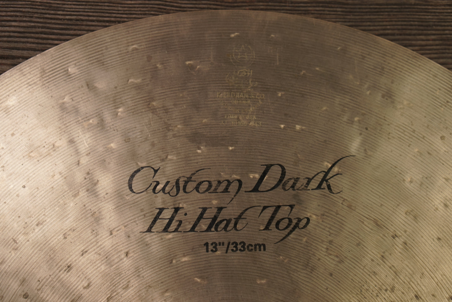 Zildjian 13" K. Custom Dark Hi-Hat Cymbals - 842/1014g - Owned by Al Foster