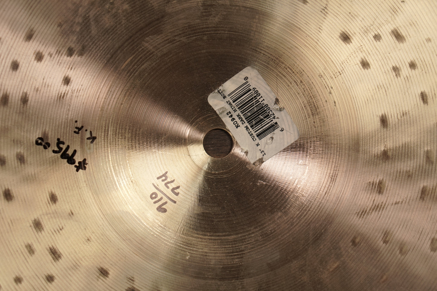 Zildjian 13" K. Custom Dark Hi-Hat Cymbals - 774/910g - Owned by Al Foster