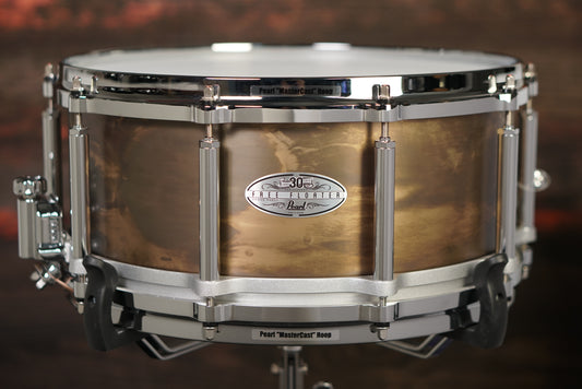 Pearl 6.5x14" 30th Anniversary Free Floating Brass Snare Drum