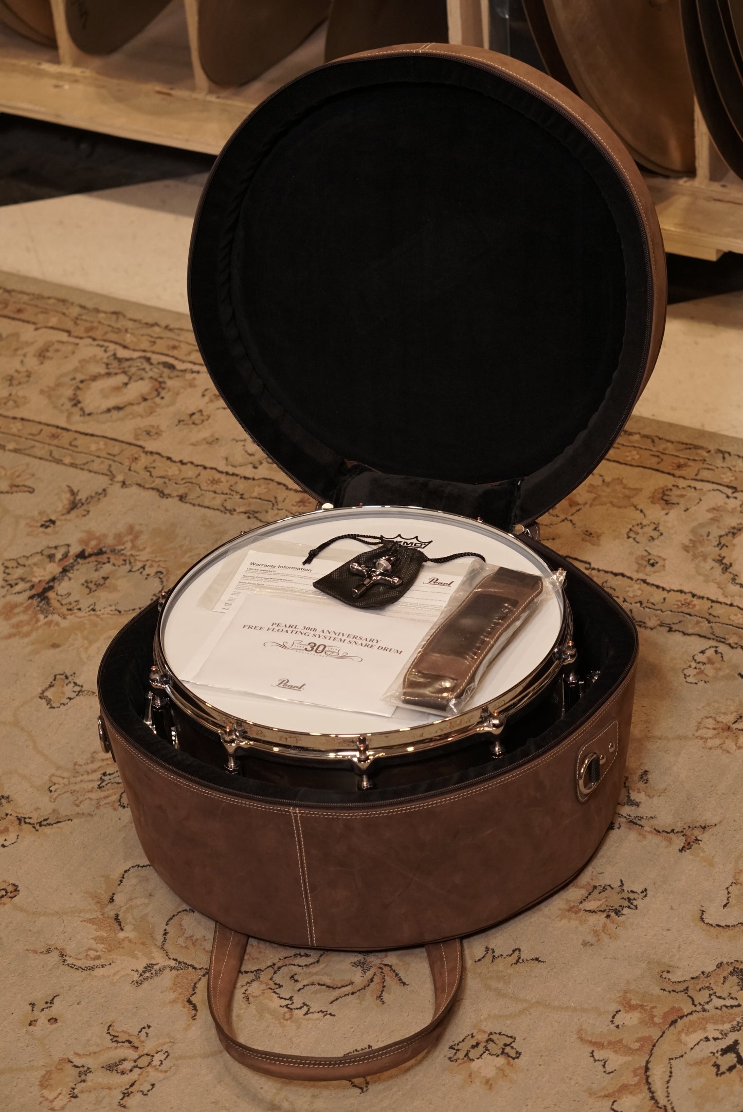 Pearl 6.5x14" 30th Anniversary Free Floating Brass Snare Drum
