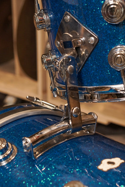 Camco 12/14/18" Drum Set - 1960s Blue Glass Glitter
