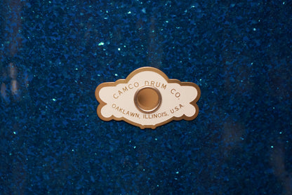 Camco 12/14/18" Drum Set - 1960s Blue Glass Glitter