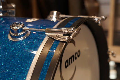 Camco 12/14/18" Drum Set - 1960s Blue Glass Glitter