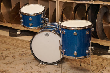 Camco 12/14/18" Drum Set - 1960s Blue Glass Glitter