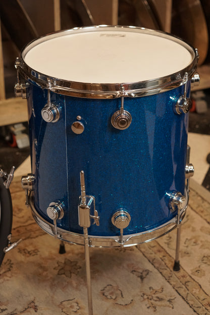 Camco 12/14/18" Drum Set - 1960s Blue Glass Glitter