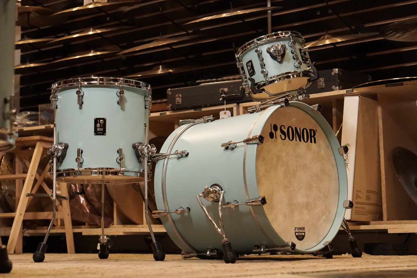 Sonor 10/14/20" SQ1 Drum Set - Cruiser Blue