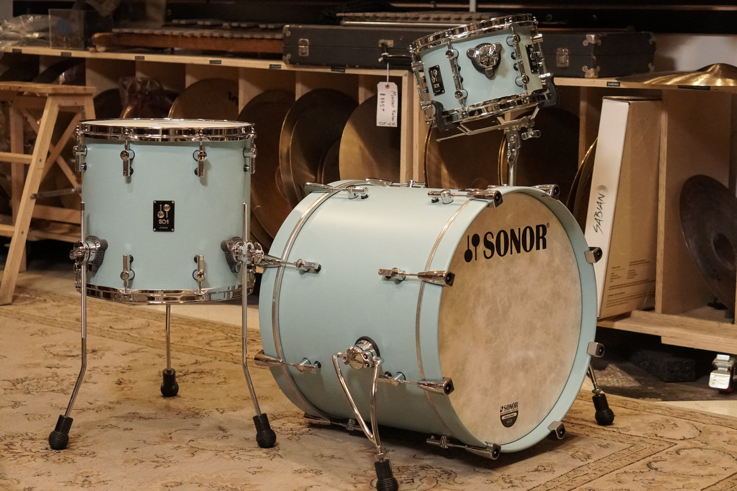 Sonor 10/14/20" SQ1 Drum Set - Cruiser Blue