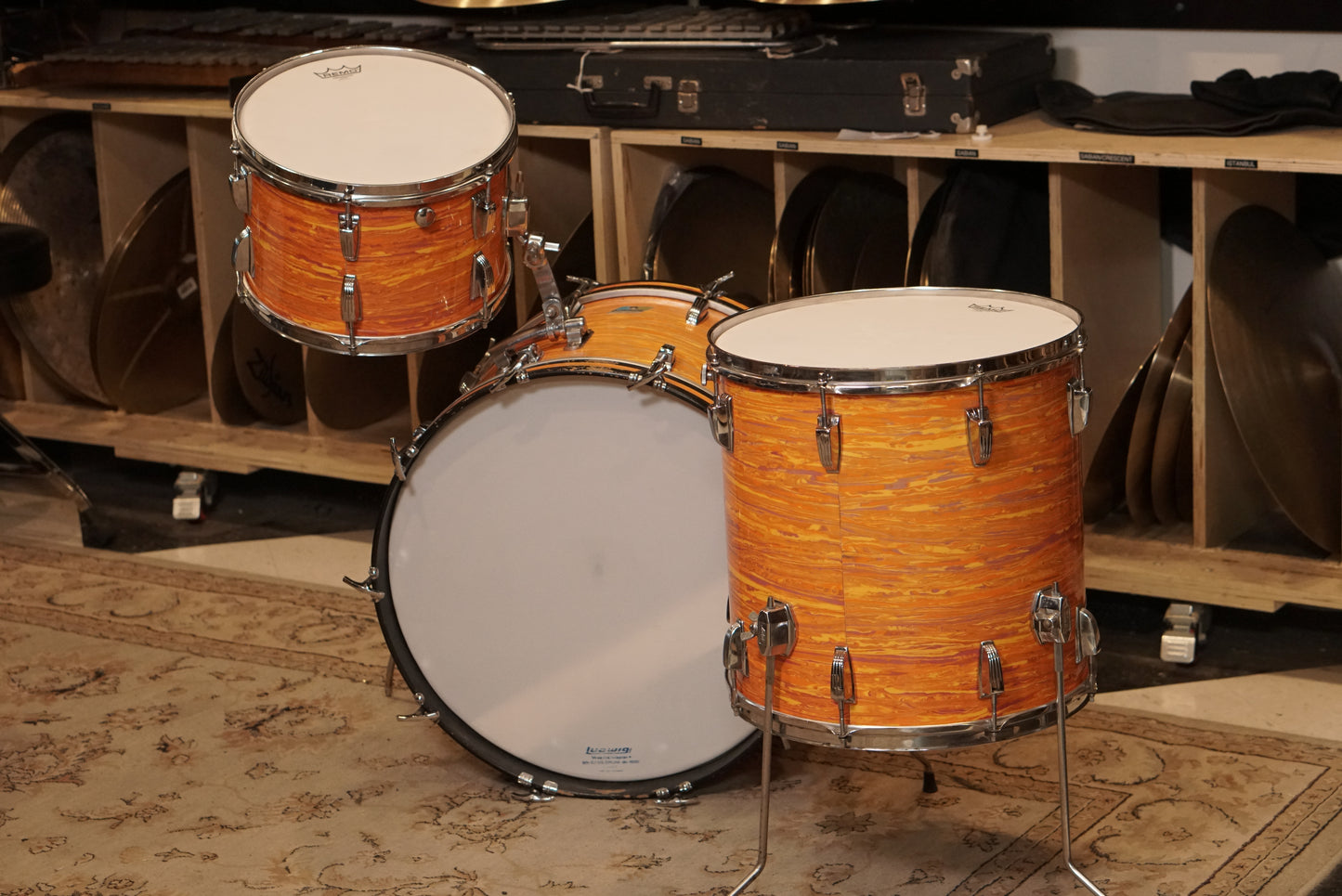 Ludwig 13/16/22/5x14" Super Classic Drum Set - 1970s Mod Orange