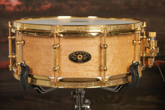 Craviotto 5.5x14" Timeless Timber SPL "Dotto" Birdseye Maple Snare Drum