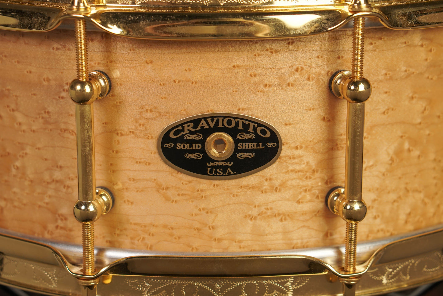 Craviotto 5.5x14" Timeless Timber SPL "Dotto" Birdseye Maple Snare Drum