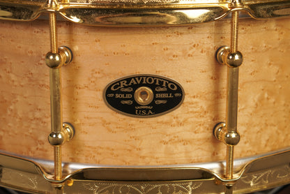 Craviotto 5.5x14" Timeless Timber SPL "Dotto" Birdseye Maple Snare Drum