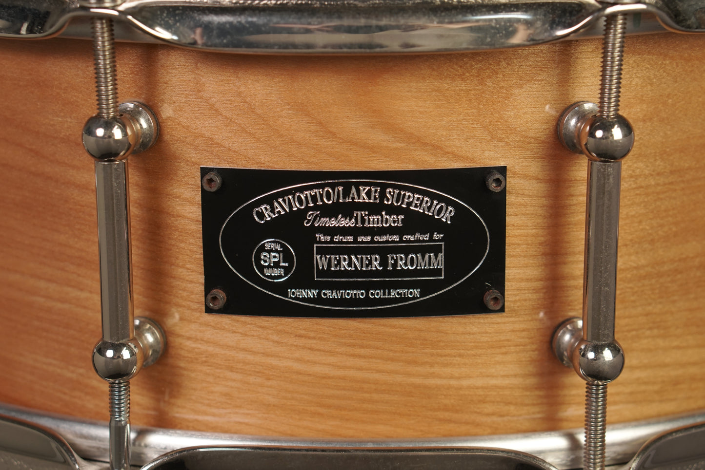 Craviotto 5.5x14" Timeless Timber SPL "Fromm" Solid Birch Snare Drum