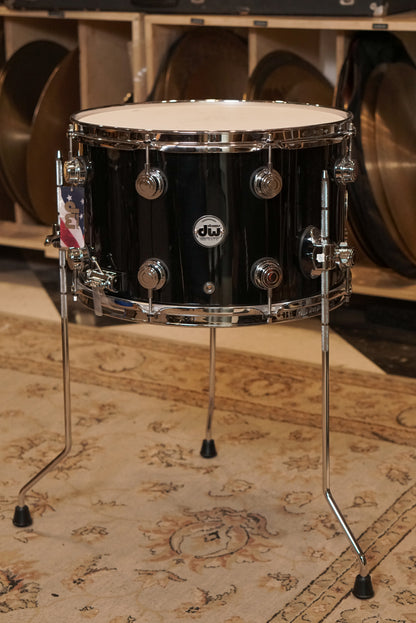 DW 10x16" Collector's Series SNOM Snare Drum/Floor Tom - Piano Black Lacquer