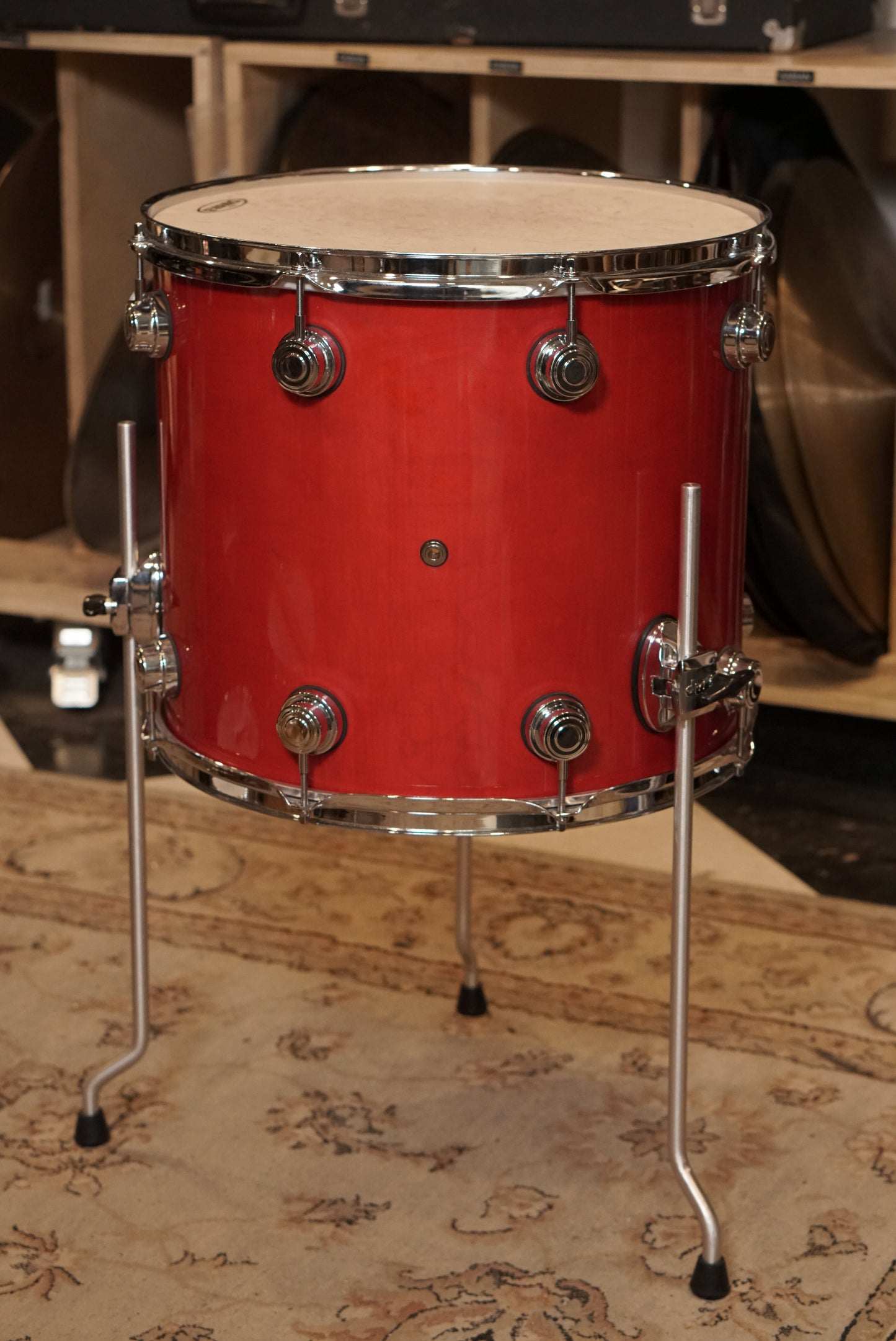 DW 16x16" Collector's Series Floor Tom - 2001 Red Lacquer - Carl Allen