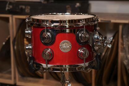 DW 7x10" Collector's Series Tom - 2003 Red Lacquer - Carl Allen